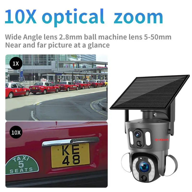 Solar Camera Cctv - for Supermarket - VESAFE 6