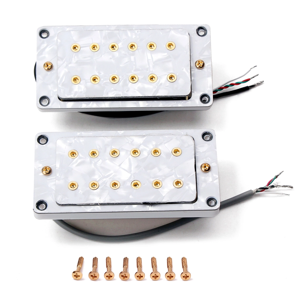 Alnicov 2Piece White Pearl Humbucker Pickup Wrench & Screw for Electric Guitar  GMC40 1