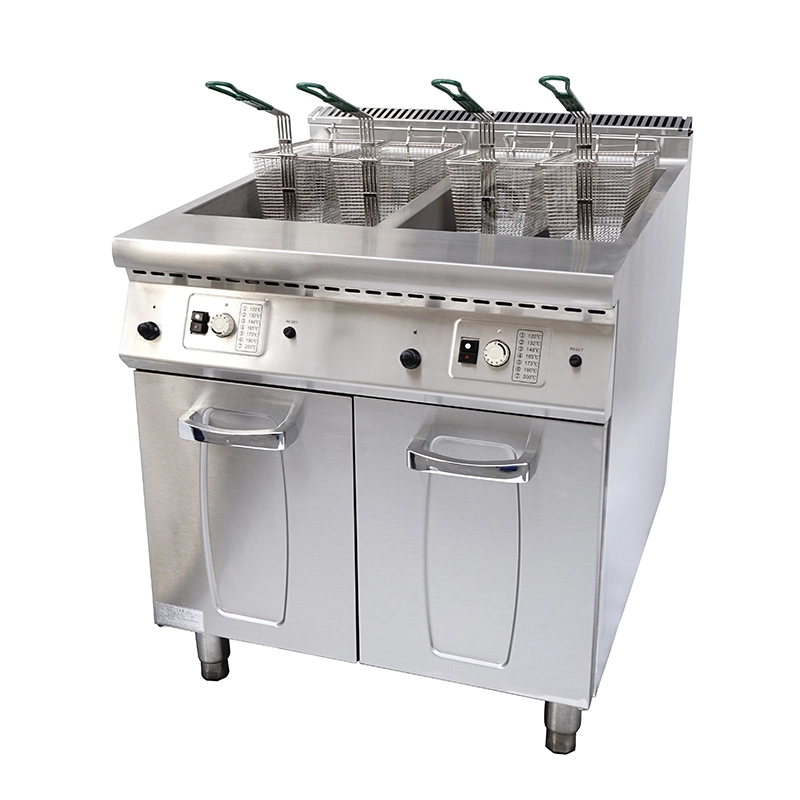 2 Fryer à gaz de réservoir avec contrôle de l'armoire-thermostat (9G-RC-2) 1