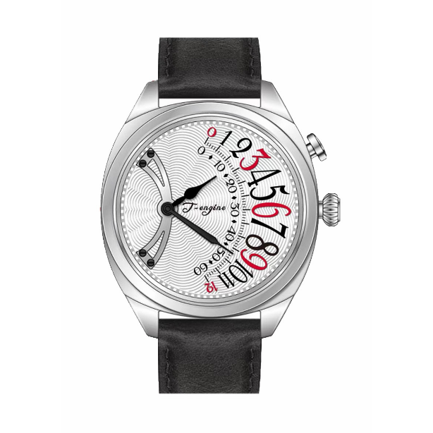 Uhr für Damen und Herren, Dual-Use-Gürtel aus echtem Leder, wasserdicht, Vintage-Stil, Dunkelbraun 1
