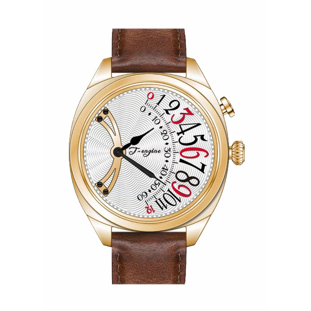 Uhr für Damen und Herren, Dual-Use-Gürtel aus echtem Leder, wasserdicht, Vintage-Stil, Dunkelbraun 3