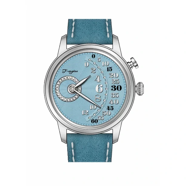 Neue OEM-Konzept-Herrenuhr mit arabischen Ziffern und leicht ablesbarem Lederarmband 1