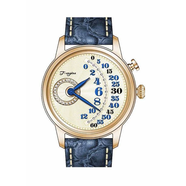 New OEM Concept Men's Arabic Numerals Easy to Read Leather Strap Watch 3