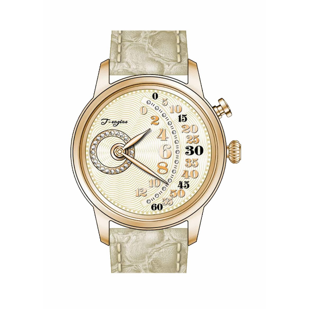 New OEM Concept Men's Arabic Numerals Easy to Read Leather Strap Watch 4