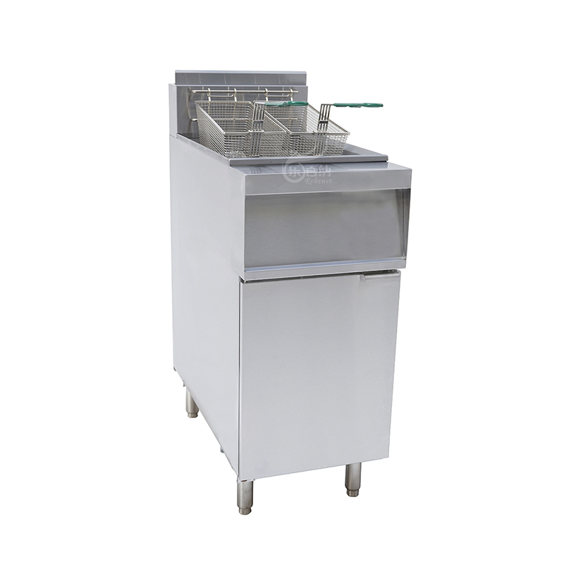 Commercial Gas Fryer Machine-100,000BTU,40LBS (GF100K) 1