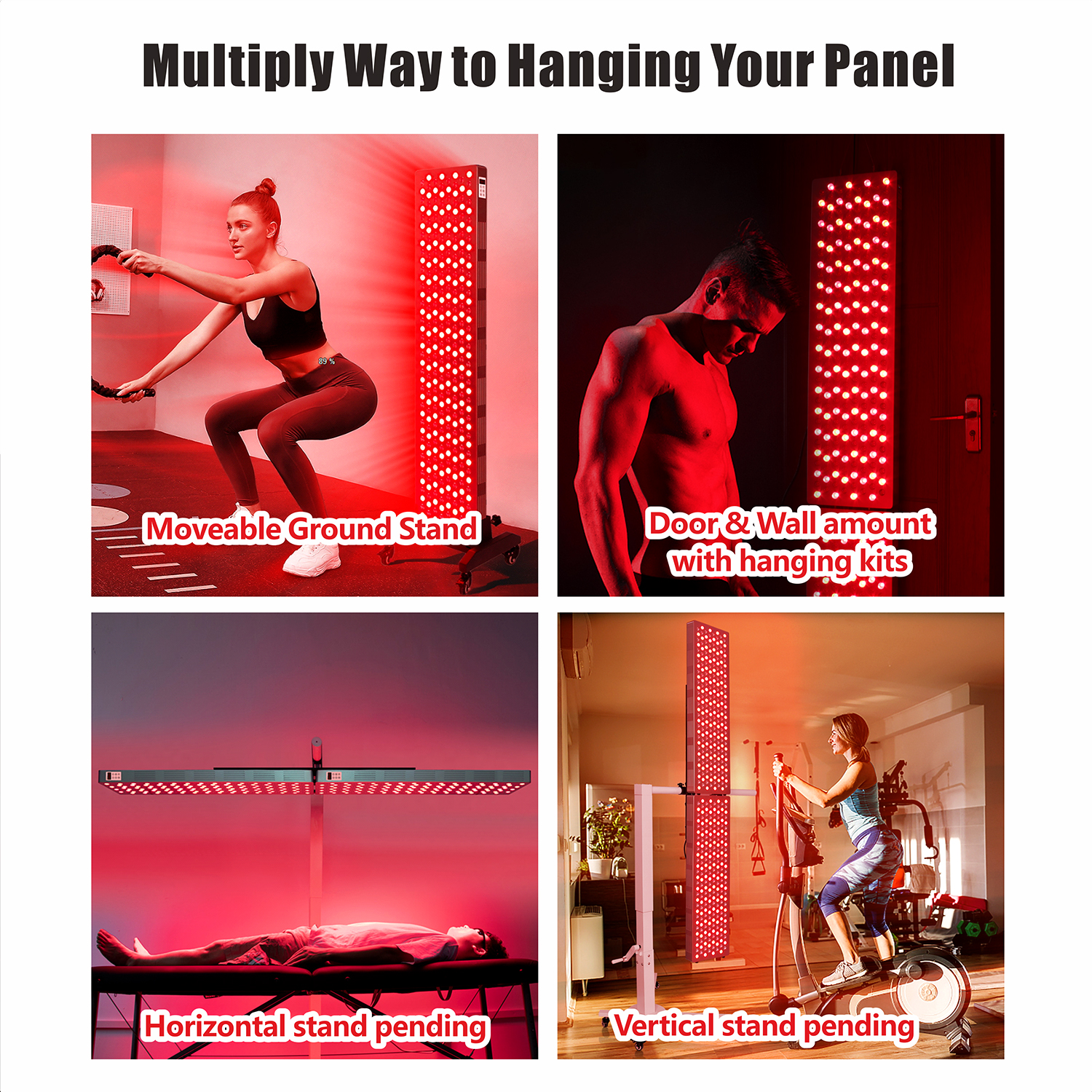 Sunsred A160 800W LED panel pro terapii červeným světlem 8