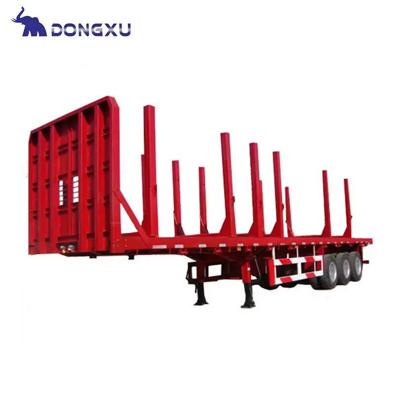 Reliable Wood Log Trailer with Custom Services for Container & Bulk 6