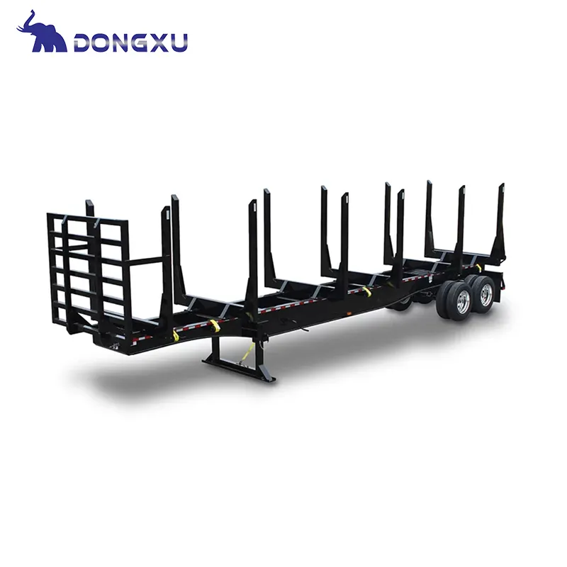 Reliable Wood Log Trailer with Custom Services for Container & Bulk 4