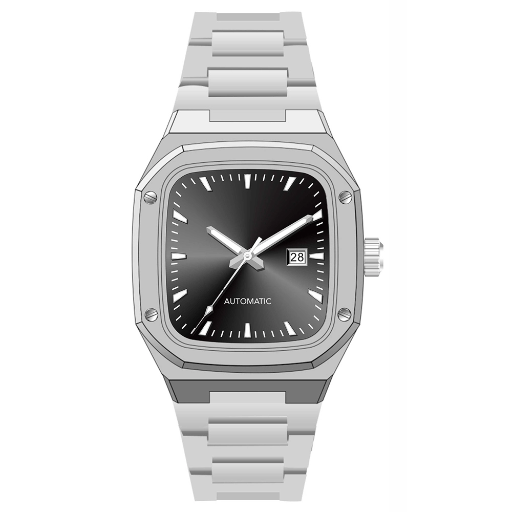 Reloj automático con esfera cuadrada y MOQ bajo para hombre U087 1