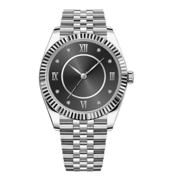 Orologio al quarzo da donna con quadrante in cristallo con MOQ basso e abito rotondo U099 1