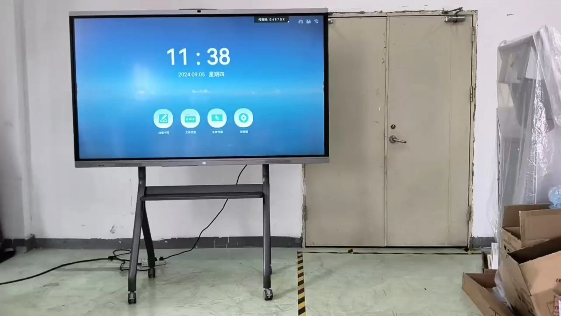 Lavagna intelligente interattiva con touch screen digitale in alluminio da fabbrica 4K per lavagna interattiva con pannello didattico in aula 1