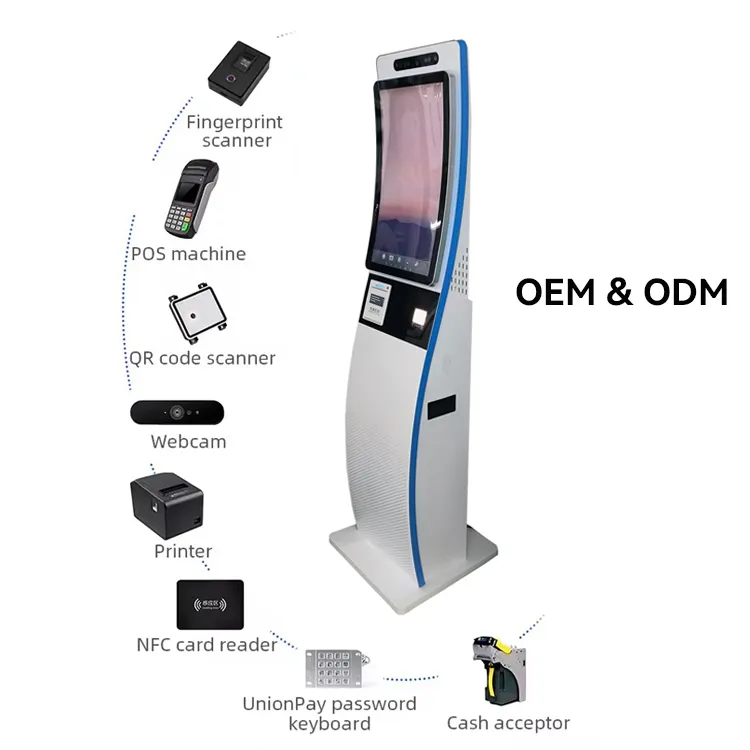 Standardkiosk Lcd for Information Display Touch Screen EN 7