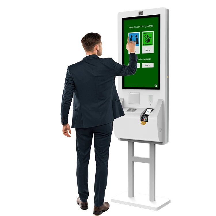 2024 Neuer Bodenständer-Touchscreen-Hotel-Automatik-Bestell-Zahlungsterminal-Kiosk für Einzelhandelsgeschäfte 1