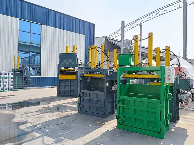 Vertical carton compress baler machine 1