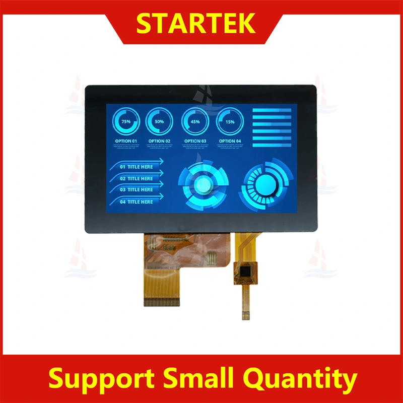 800x480 RGB interface ST7262 full viewing angle wide temperature 5.0 inch IPS Industrial LCD module with capacitive touch panel KD050WVFPA036A-02-C045A 1