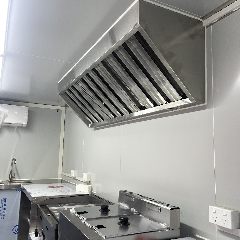 Remorque de nourriture de cuisine mobile avec ustensile pour les entreprises de concession 6