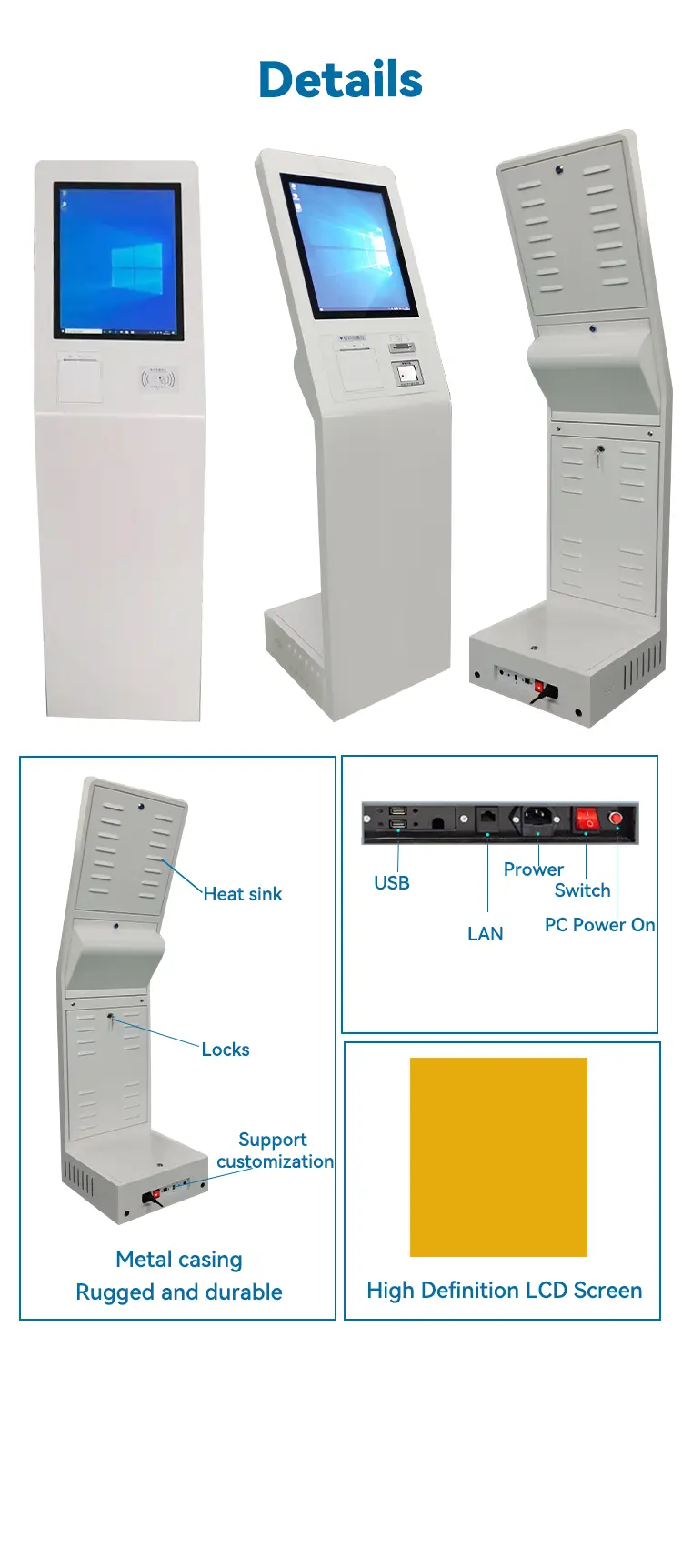 Newself Check in Kiosk for Information Display 110-240v 7-25 DAYS 9