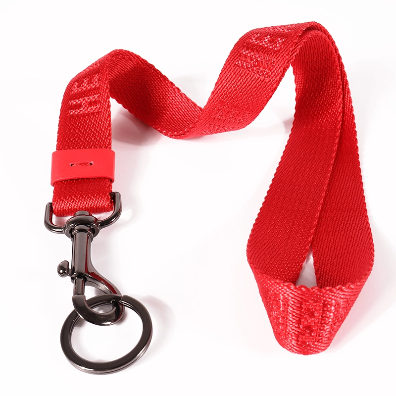 Neck Strap Nylon Lanyard - Red Color 1