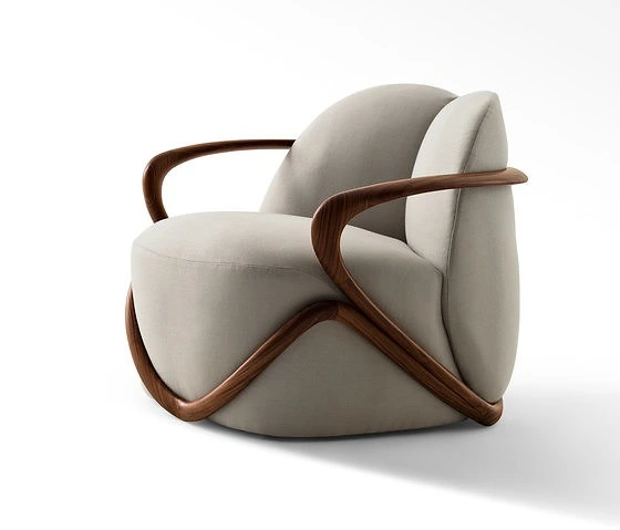 Luxury Single Sofa Chair Modern Design in High Quality Fabric for Living Room Bedroom Hotel Dining Room-Popular Wholesale Item 1