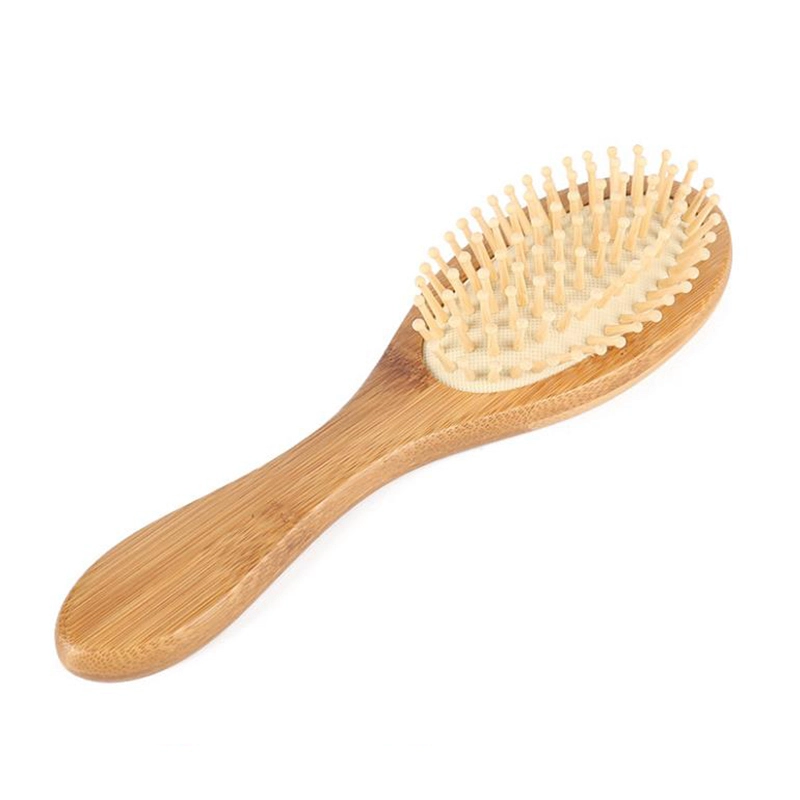 Natural wooden hair comb brush environmental friendly massage custom wood hair brush 1