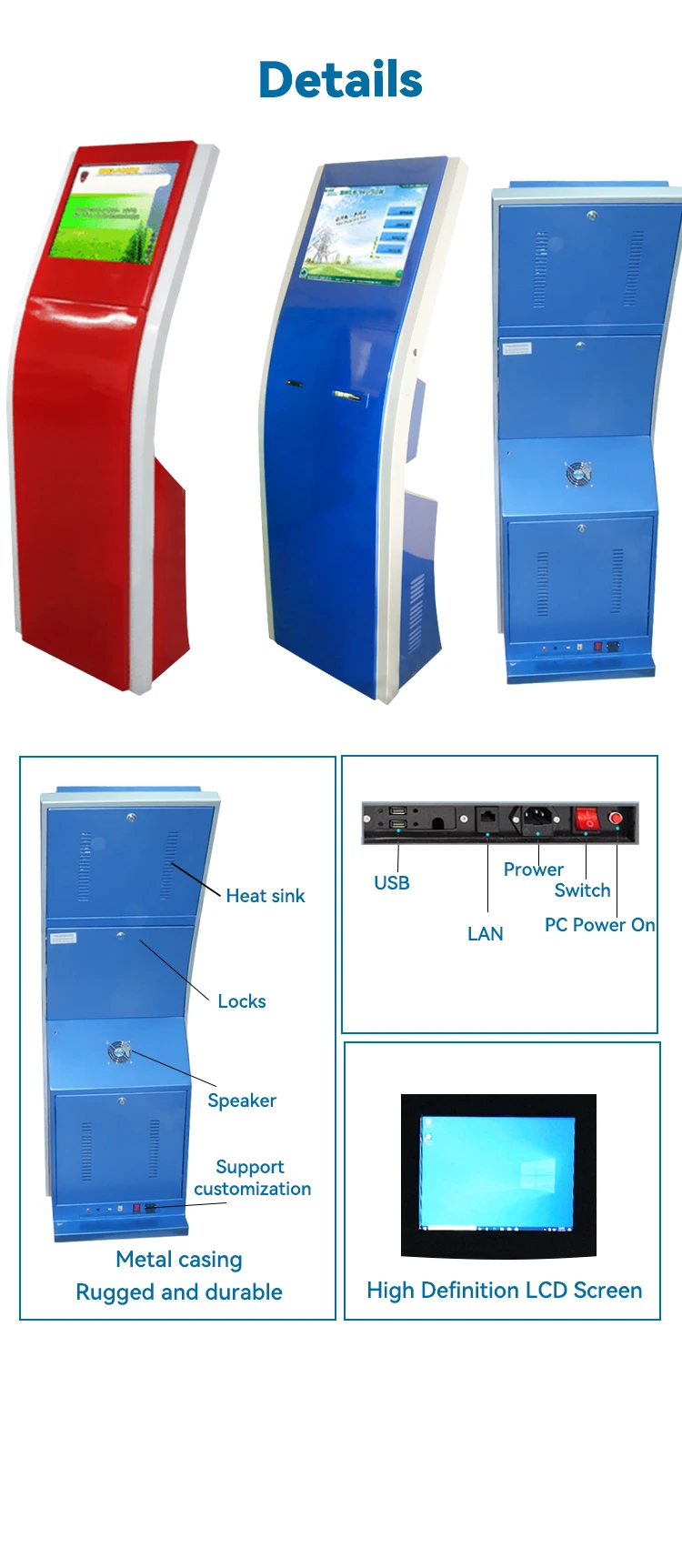 LUXURING Touch Screen Monitor Kiosk ODM OEMfactory 7