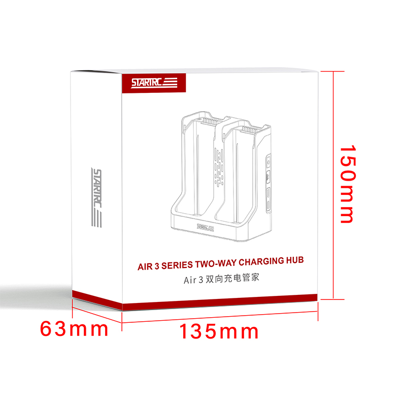 STARTRC Two-way Battery Charging Hub for DJI Air 3S/ Air 3 8