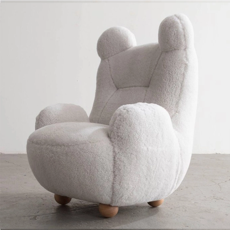Classic design sofa chair velvet bear sofa modeling chair living room leisure chair home 1