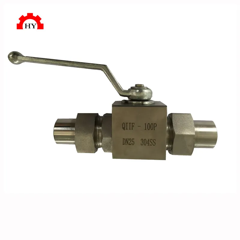 High Pressure Hydraulic Ball Valve Reduce Port - - HuiYi Valve 2
