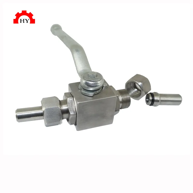 High Pressure Hydraulic Ball Valve Reduce Port - - HuiYi Valve 4