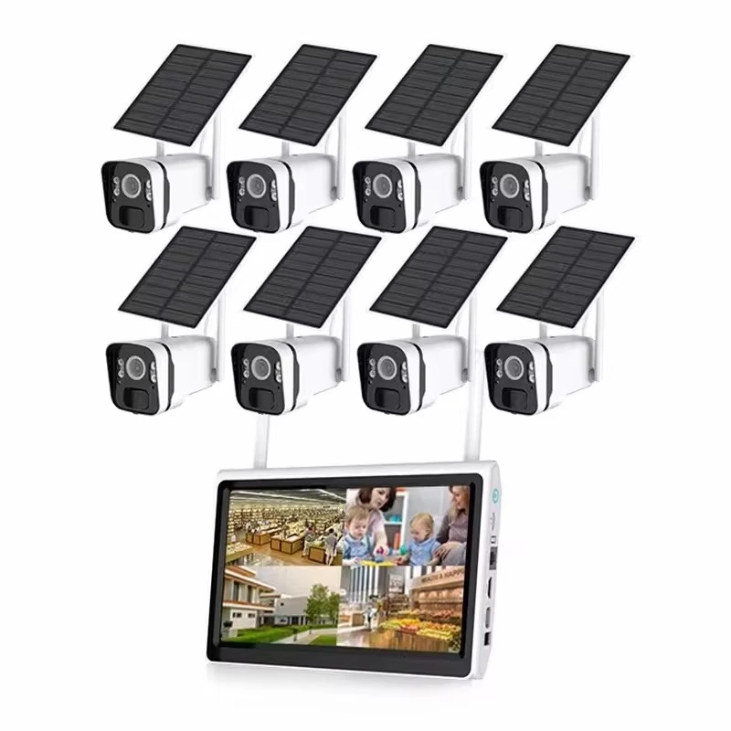 8ch 4 Channel Nvr Kit Solar Wifi Security Camera System 1