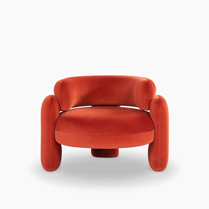 Custom Nordic Creative Art Single Lounge Chair for Home Living Room Fabric Armrest Office Negotiation Sofa Chair 1