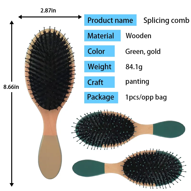 Olive Wood Hair Brush 2000pcs 35 Days Made in China 3
