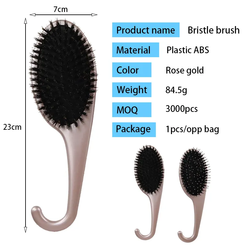 Low-cost Small Boar Bristle Hair Brush Small Boar Bristle Hair Brush Company 6