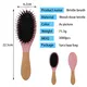 Wholesale Paddle Hair Brushes Wood Color - - Artisans 6