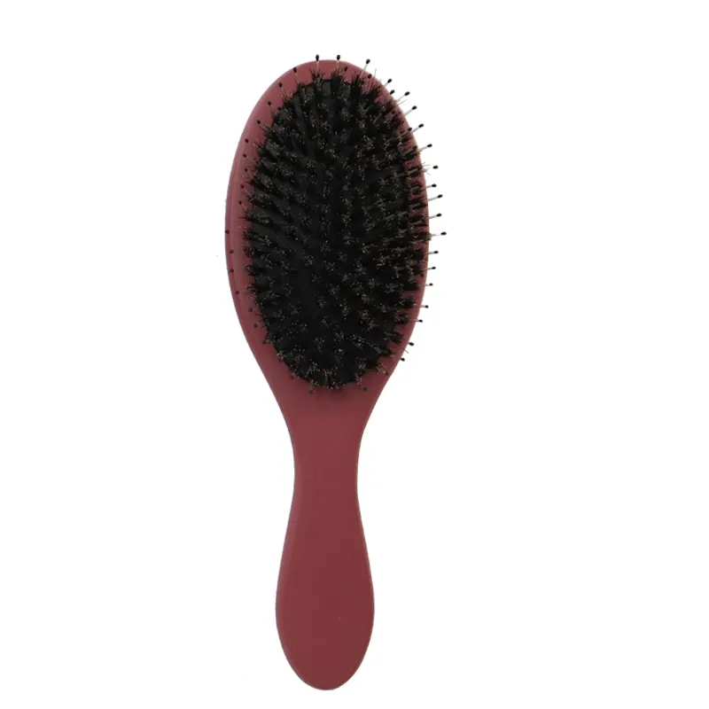 Bamboo Hair Brush for Hair Loss Wooden+nylon+boar Bristle Wood Color with Good Price 2
