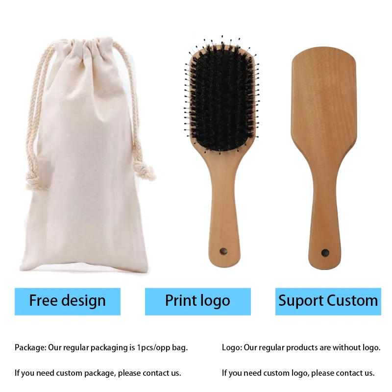 Bulk Buy Hair Brushes Wood Color 35 Days with Good Price 4