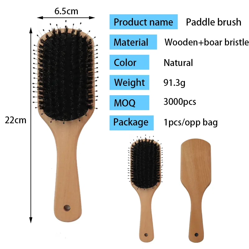 Bulk Buy Hair Brushes Wood Color 35 Days with Good Price 5