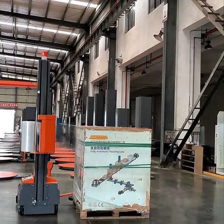 Máquina automática de embalaje y embalaje con robot de paletas 1