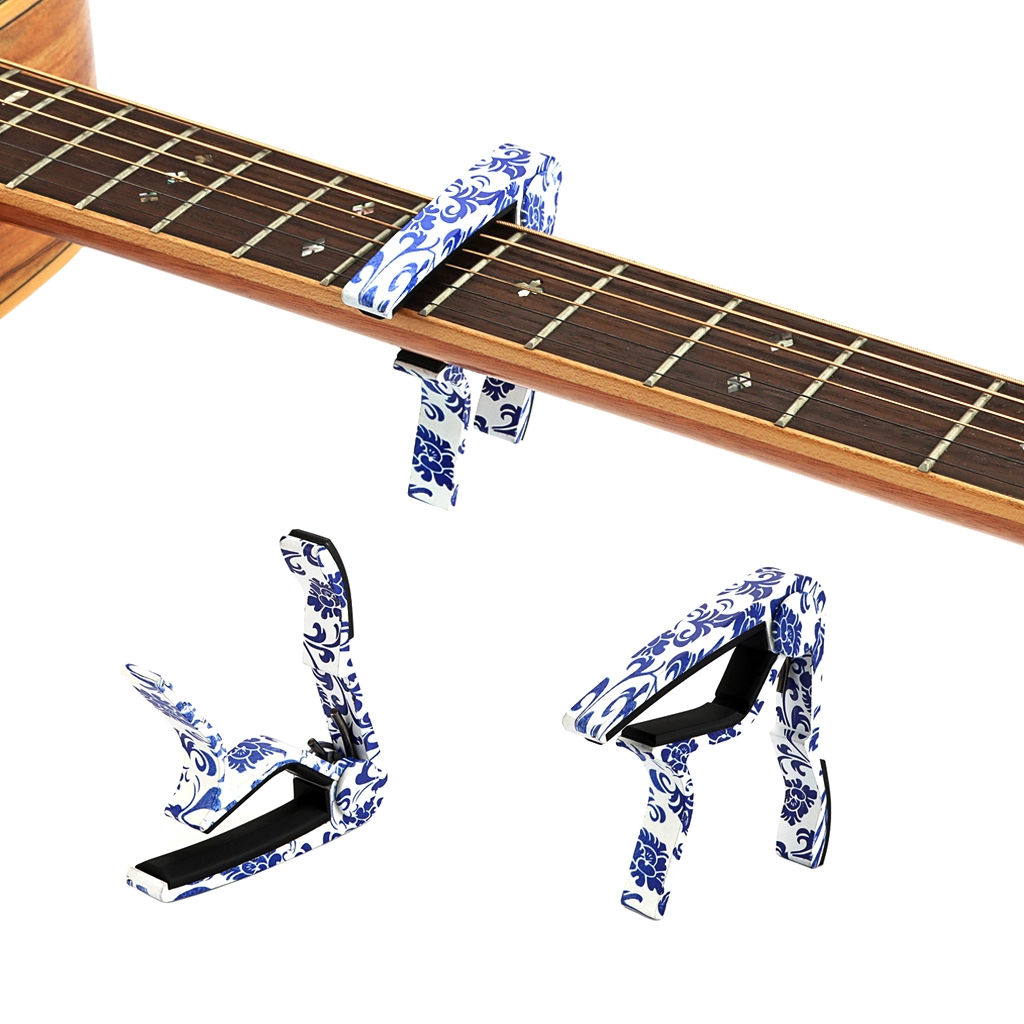 Metal Guitar Capo Chinese style for Acoustic and Electric Guitar, Ukelele, Bass, Banjo Parts & Accessories Alnicov 1