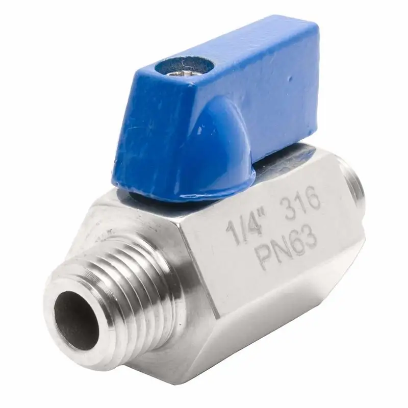 Stainless Steel Mini Ball Valve Outside Package Is Plywood Case by HuiYi Valve 5