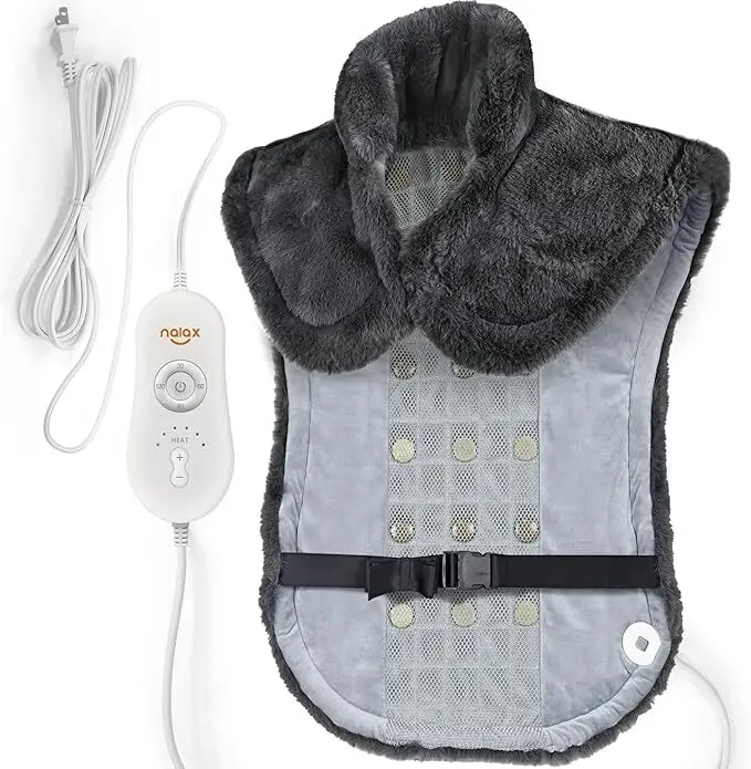 Nalax Heating Pad for Neck, Shoulders and Back, with Auto Shut Off 1