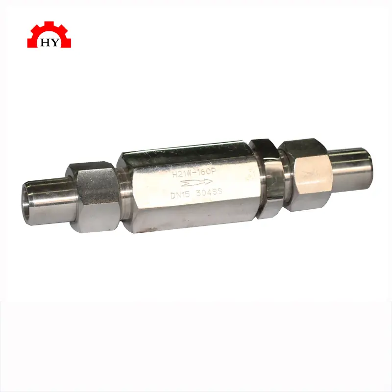 Solda de topo de alta pressão 3000 PSI 6000 PSI 6MM 8MM 10MM 12MM Válvulas de verificação de instrumento sem retorno 1