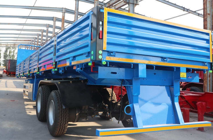 High Quality 2 Axle Side Tipper Trailer for Sale in Tanzania by DongXu Vehicle 1