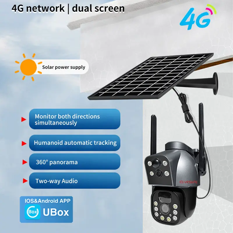 For Marketplace Ptz Solar Camera 4g by VESAFE 2