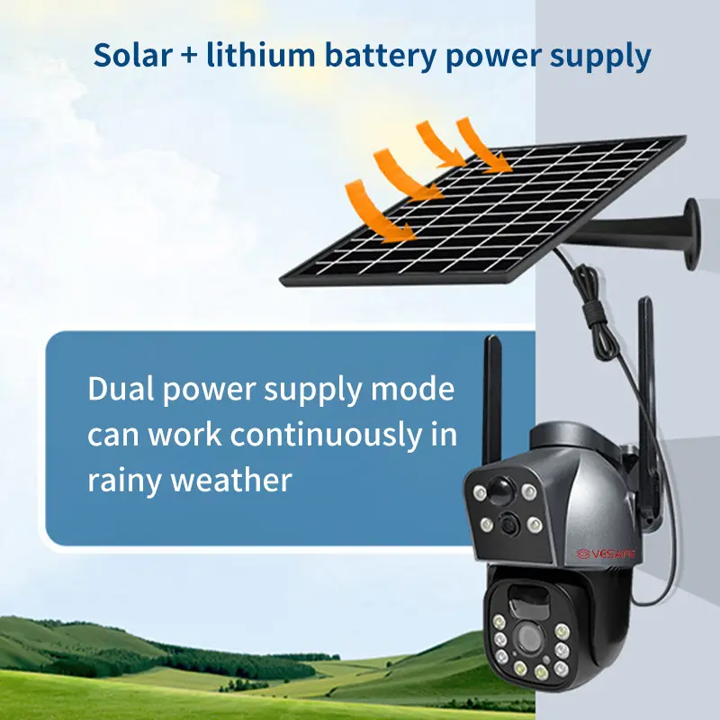 For Marketplace Ptz Solar Camera 4g by VESAFE 3