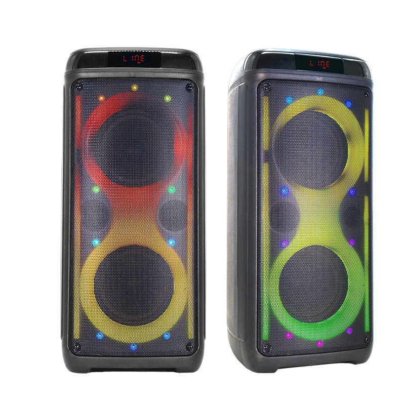 6.5'' LED RGB Outdoor Bluetooth Speaker with TF/USB/AUX/MIC Wireless Music IP67 Waterproof Party Speakers For Home/Beach/Camping ,Gift Ideas BiNKO YX-3206B 1