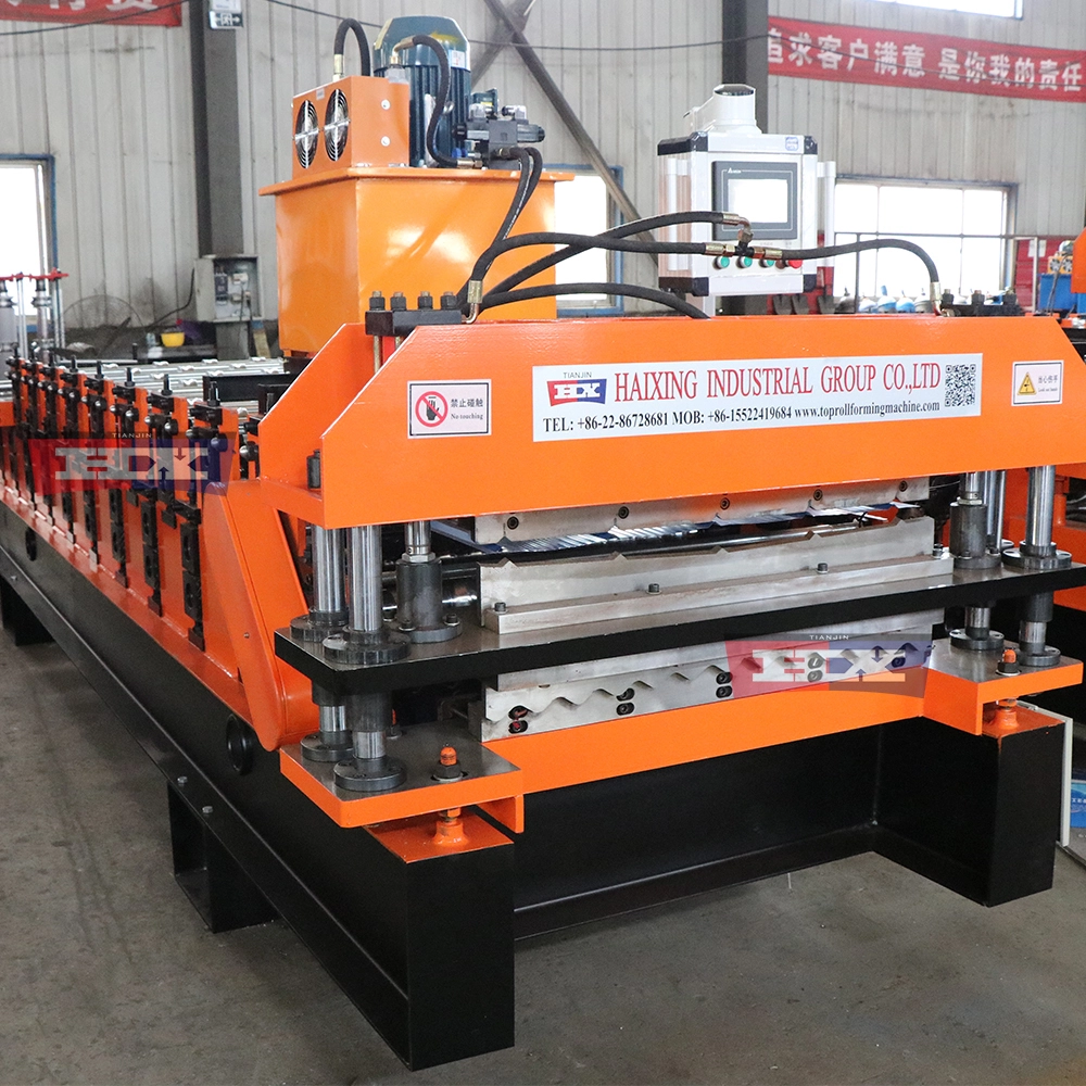 5v corrugated double layer roof roll forming machine 1