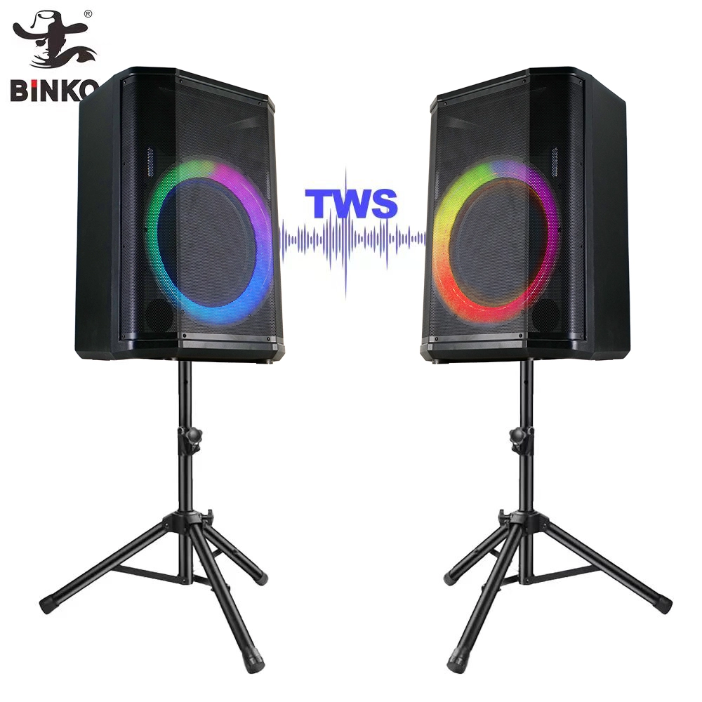 Portable Professional High-Power PA TWS Speaker Waterproof Bass Includes Microphone Computer Use Musical Function 100W Output Boombox BiNKO ZL-1286 1