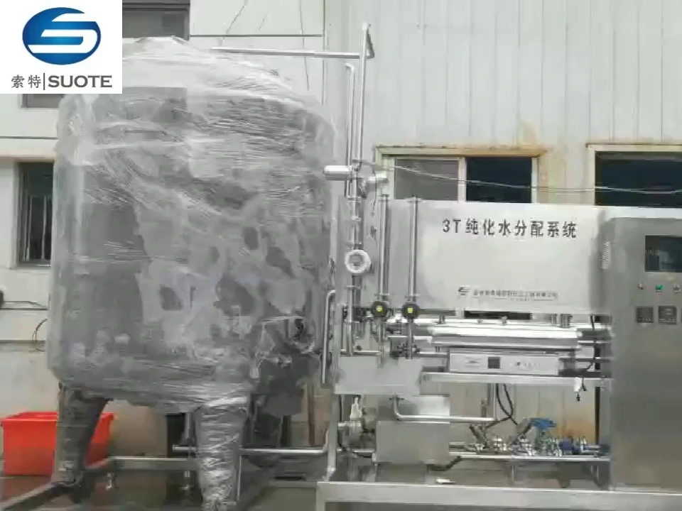 Línea de producción de agua purificada. 1