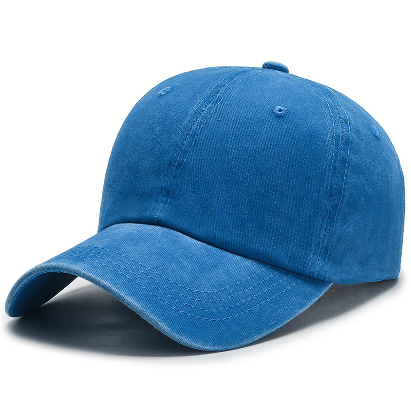 Distressed Washed Retro Solid Color Baseball Cap for Women 3
